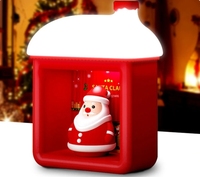 Lampe de chevet sans fil, cadeau de Noël amusant pour enfants, lampe à activation tactile, veilleuse pratique, lumière à induction maison de neige