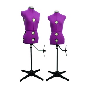 Manichino <span class=keywords><strong>da</strong></span> <span class=keywords><strong>Sartoria</strong></span> Telescopico Regolabile in Plastica per <span class=keywords><strong>Donna</strong></span>, Modello Desheng, Taglio Tridimensionale a Mezzo Busto - Product Image 4