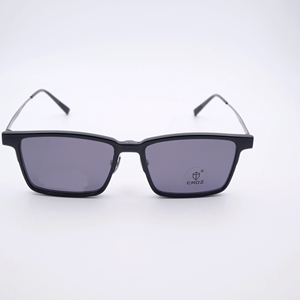 Montura de gafas magnética para hombres y mujeres, espejo de doble propósito, juego de titanio de acero y plástico, espejo <span class=keywords><strong>retro</strong></span> myopi - Product Image 5