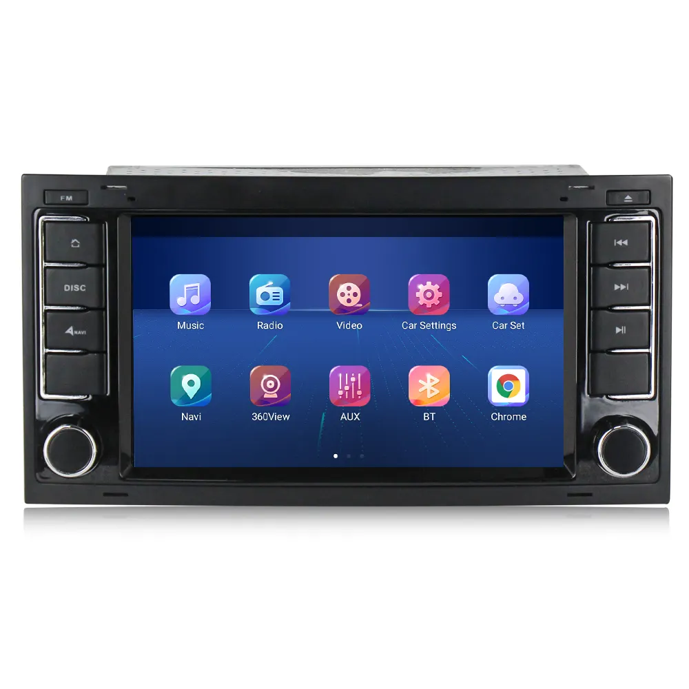 Mekede Android 11CAR DVD OYNATICI VW/Volkswagen/Touareg/Multivan/T5 araba Video radyo ses STEREO GPS WIFI 2.5D ekran CARPLAY