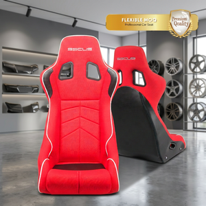 เบาะนั่งแบบสปอร์ตทรงบักเก็ตเต็มตัว SSCUS D1-FABRIC โครงเสริมความแข็งแรง ผ้าที่มีการยึดเกาะสูง ใช้ได้กับรถยนต์ทั่วไป ควบคุมได้อย่างสมบูรณ์แบบ นั่งสบาย - Product Image 1