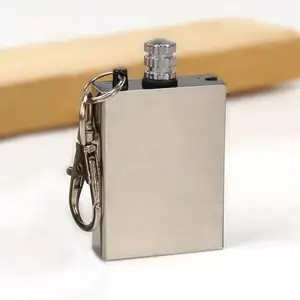 GP Portable Survival Tool Lighter Kit for Outdoor Hiking Camping Creative Stainless Steel Flint Fire Lighter Starter Matches