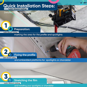 LeArt venta al por mayor Pop techo <span class=keywords><strong>Led</strong></span> Pvc estiramiento 3D tela techo <span class=keywords><strong>Plafon</strong></span> para casa teatro sistema techo - Product Image 6