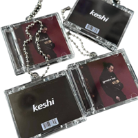 Étui d'album NFC Mini CD Porte-clés en acrylique
