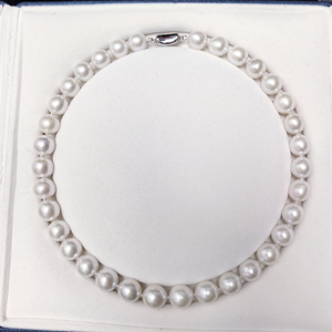 <span class=keywords><strong>Collana</strong></span> di <span class=keywords><strong>Perle</strong></span> Edison Rotonde <span class=keywords><strong>Grandi</strong></span> 11-13mm, Gioiello Finito, Lunghezza 45cm, Chiusura in Argento Sterling 925, <span class=keywords><strong>Collana</strong></span> ad Alta Lucentezza, Vendita all'Ingrosso - Product Image 3