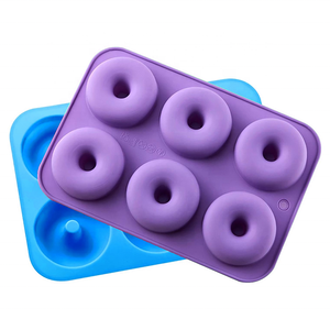 Moule à pâtisserie en <span class=keywords><strong>silicone</strong></span> de qualité alimentaire <span class=keywords><strong>sans</strong></span> BPA, antiadhésif, 6 cavités pour beignets, moules à beignets, moules à gâteaux - Product Image 5