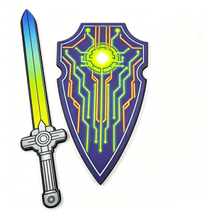 Ensemble d'épée et d'épée de chevalier <span class=keywords><strong>Isekai</strong></span> pour enfants, en mousse souple, sûr et écologique - Product Image 6