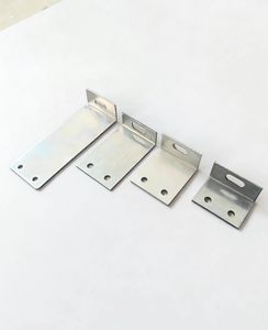 Staffa di Fissaggio a L in Acciaio Inox a 90 Gradi per Accessori di Pareti Divisorie - Product Image 1