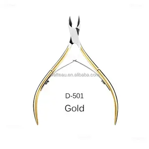 Oro D501full mandíbula cutícula pinzas uñas cutícula tijeras D501 DIY oro cutícula nipper