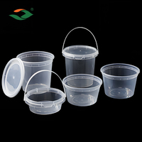8oz 12oz 16oz 24oz 32oz Voedselveilige plastic deli-containers, BPA-vrij, lekvrij, voor restaurants, catering en voedselopslag