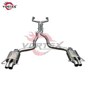 Système d'échappement Catback à soupapes en acier inoxydable 304 Vortex pour Mercedes Benz AMG W205 C63 Amélioration des performances de course à haut débit - Product Image 1