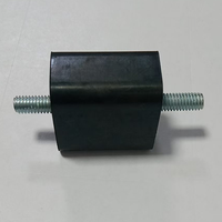 Amortisseur de vibrations moteur robuste en caoutchouc naturel fileté, fabriqué sur mesure en usine, construction en caoutchouc et métal collés