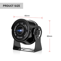 Caméra de recul pour camion AHD 1080P étanche | Caméra de recul robuste avec connecteur aviation 4 broches | Vision nocturne 12V-24V pour bus, camping-car, remorque