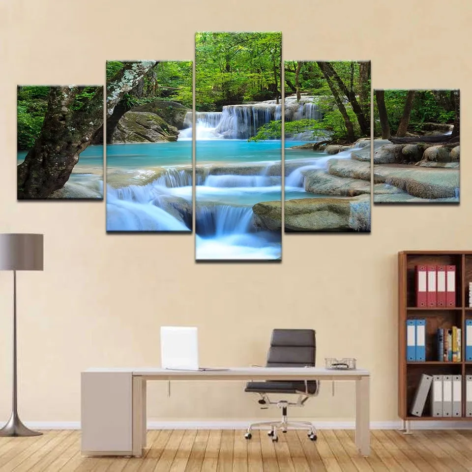 Modern Art Paintings Seascape Oil Painting Posters And Prints Home Decor Waterproof Wallpaper Beautiful Scenery China Wholesale