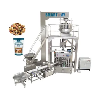 Automatic Stand Up Pouch Doypack Weighing Packing Machine Peanut Cashew Nuts Packaging Machine