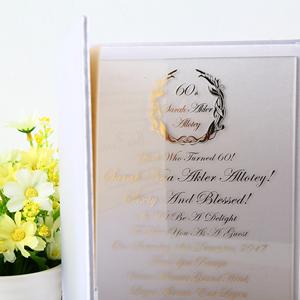 Livret créatif en soie cartes d'<span class=keywords><strong>invitation</strong></span> de mariage carte d'<span class=keywords><strong>invitation</strong></span> acrylique transparente et carte d'<span class=keywords><strong>invitation</strong></span> d'anniversaire en tissu à couverture rigide - Product Image 4