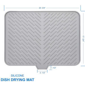 Heat-resistant Non-slip Countertop Protective New Silicone Drain <strong>Pad</strong> For <strong>Kitchen</strong> And Household Utensils - Product Image 1