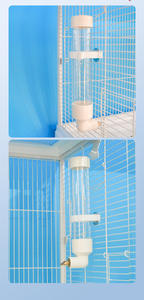 ขวดน้ำหัวฉีดอะคริลิคสำหรับให้สัตว์เลี้ยงกัดเครื่องดื่มหัวฉีดสเตนเลสสำหรับนกและนกคอกเทล - Product Image 5