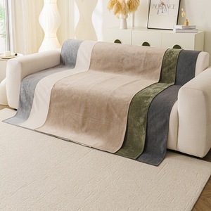 Cloud Feel Velvet <b>Sofa</b> Cushion 90-140cm Anti Slip Solid Color Modern Style <b>Sofa</b> <b>Cover</b> All Season Waterproof Seat Protector - Product Image 4