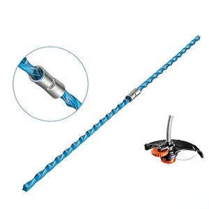 A6487 Lot de 80 fils de coupe robustes pour tondeuse à gazon, 3,5 mm, 40 cm, en nylon torsadé bleu avec boucle pour Black&Decker GL680 GL685 GL69 - Product Image 4