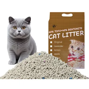 100% sodium bentonite clay quick clumping cat litter super absorption sand
