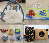 Tapis d'éveil pour bébé, tapis de jeu souple avec jouets suspendus pour bébé nouveau-né, apprentissage précoce