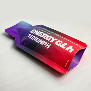 Bolsa de Alimentos con Forma Personalizada, Bolsa de Aluminio Mylar, Bolsas con Sellado de Tres Lados para Empaque de Gel Energético Deportivo con Muesca de Apertura - Product Image 2