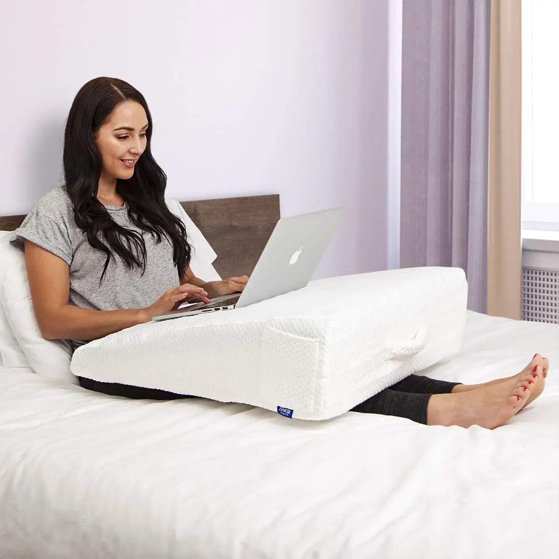 Toptan bacak yüksekliği yastık çıkarılabilir kapak ile bellek köpük yatak kama yastık desteği yastık uyku için