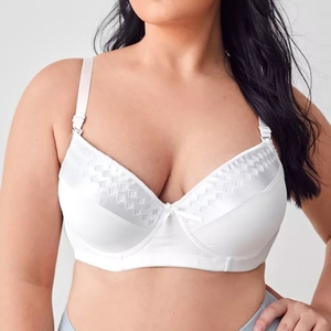 Reggiseno Push-up Sexy da donna con coppe BCD a tre file in seta lavorato a maglia reggiseno taglie forti da donna - Product Image 1