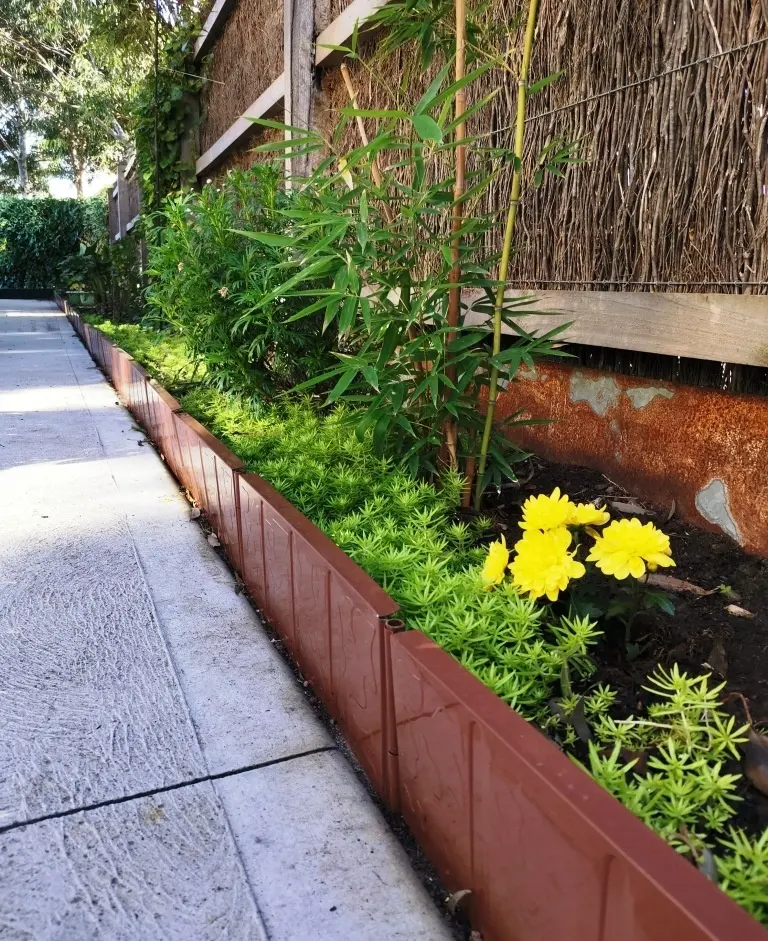 15cm Höhe 3,6 m Länge pulver beschichteter Metalls tahl einfach zu montierende Blumenbeet kanten landschaft