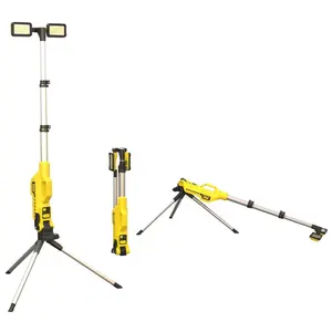 Lámpara de Trabajo LED, Iluminación Móvil Recargable con Soporte Triangular Plegable - Product Image 1