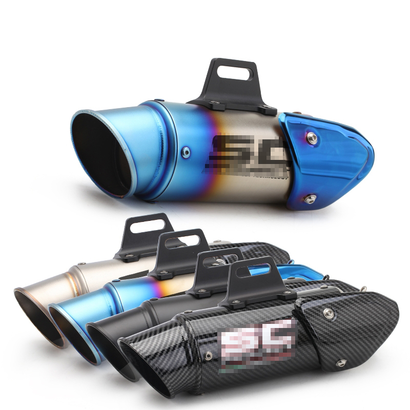 Универсальный глушитель выхлопных газов для всех типов мотоциклов, модифицированный глушитель для мотогонок, труба 370 мм 250-1000cg YAMAHA FZ6 CBR250