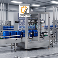Machine de remplissage automatique de liquides à grand volume MTW pour bidons, fûts et bouteilles
