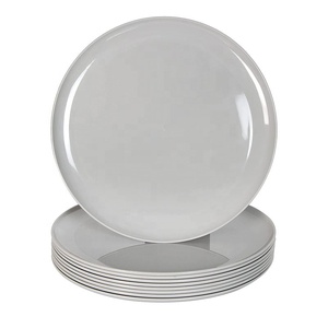 Placas grandes reutilizáveis do jantar, placas plásticas sem bpa de 10 polegadas - Product Image 1