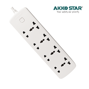 AKKO STAR Bộ Phận Nhựa ABC Toàn Bộ Dây Đồng 1 Chấu 4 Chiều 1 Chấu + 3 Chấu 3M Ổ Cắm Công Tắc Thông Dụng Kiểu Anh - Product Image 4