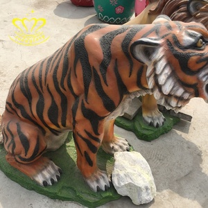 Cina fornitore in fibra di vetro statua di <span class=keywords><strong>tigre</strong></span> giardino strada paesaggio arte scultura parco giochi decorazione in resina artigianato - Product Image 4