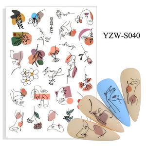 Hot Selling Pattern Nail Stickers Self Adhesive Decals Nail Art Stickers For Nail Art Decoration Diy Manicure