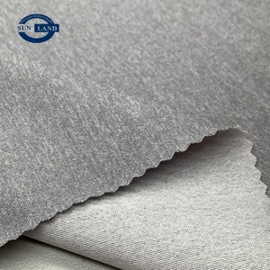 Căng Cao Đồng Bằng Nhuộm Nặng 100% Polyester Dệt Kim Jersey Vải Cho Cô Gái Quần Áo & Dệt May Nhà - Product Image 2