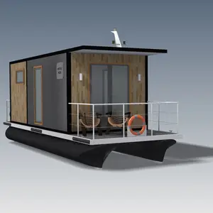 Modern designed modular rotomolding floating house for outdoor