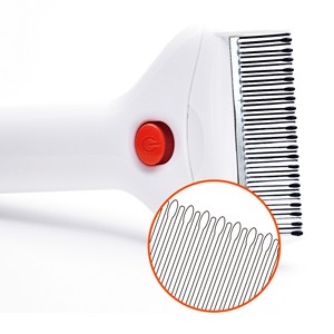 Peigne électrique intelligent de nettoyage des puces et des poux de chat Déodorant et brosse à cheveux de massage avec manche en métal laser Instrument vétérinaire - Product Image 3