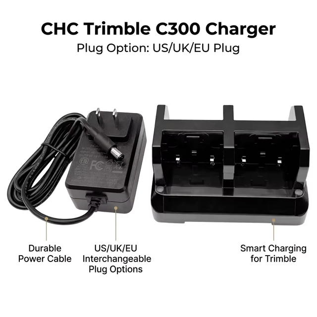 Trimble 4 Slots Battery Charger CHC C300 for Trimble GPS GNSS 54344 S8 S6 CHC XB-2 Battery CHC I80 I90 X91 GPS RTK Battery