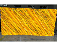 Dalle d'onyx artificiel rétroéclairée, panneau d'onyx imitation, panneaux de marbre fins, pierre d'onyx fine pour l'intérieur, dalle translucide pour fond de maison