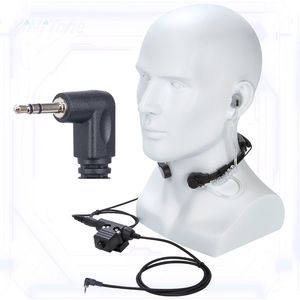 Auriculares con control de garganta y control de ruido para walkie-talkie set de piezas de 7,1mm + u94 PTt antiruido telescópico - Product Image 1