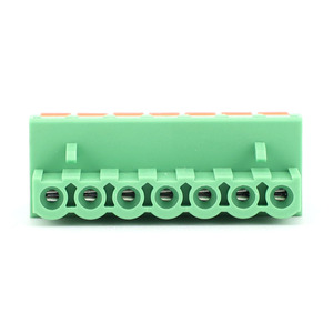 ขั้วต่อสายไฟฟ้า 7 ขา แบบยึดสกรู 5.08 มม. บล็อกขั้วต่อทองแดงสำหรับ PCB อะไหล่ทดแทน ผู้ผลิต สีเขียว 300V 16A - Product Image 6