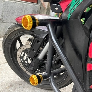 อะไหล่<span class=keywords><strong>รถ</strong></span>จักรยานยนต์ CNC ชุดป้องกันการล้มสำหรับโช้คหน้าแบบยูนิเวอร์แซล - Product Image 1