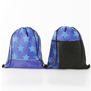 Hot Sale Drawstring Bag Waterproof Polyester Drawstring Backpack Bag Cheap Sports Draw String Bags Custom Logo Promotional