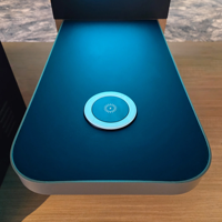 Chargeur sans fil invisible personnalisable à chargement rapide 12W/15W PD DC OVP OTP sous la table pour bureau