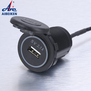 Abilkeen giá rẻ ds003b cổng duy nhất <span class=keywords><strong>USB</strong></span> sạc Ổ Cắm 2.1A <span class=keywords><strong>USB</strong></span> Car Power Charger với Vòng LED - Product Image 4