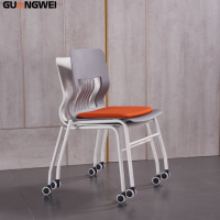 Chaise de formation GUANGWEI moderne, durable, ergonomique et empilable pour salle de classe, bureau, conférence, usage domestique et salle de réunion