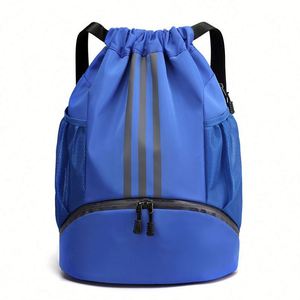 Lightweight Waterproof Oxford Material <b>Drawstring</b> <b>Backpack</b> Men Women Cross-Border Sports Travel Leisure Trendy Outdoor Hiking - Product Image 3